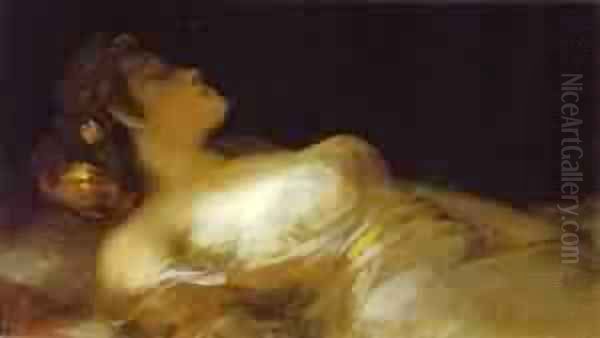 Sleep 1800 Oil Painting by Francisco Goya Fuendetodos