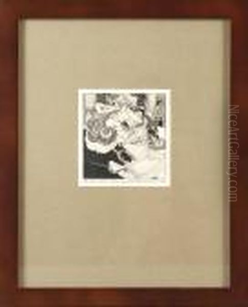 Untitled Oil Painting by Franz von (Choisy Le Conin) Bayros