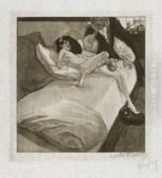 Untitled Oil Painting by Franz von (Choisy Le Conin) Bayros