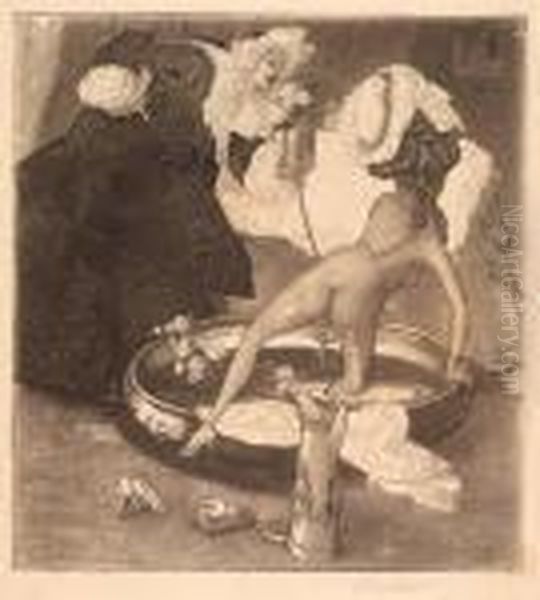 [erotic Images] Oil Painting by Franz von (Choisy Le Conin) Bayros