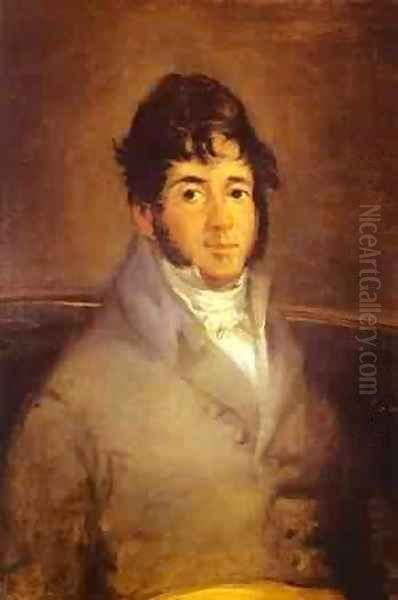 Portrait Of The Actor Isidro Maiquez 1807 Oil Painting by Francisco Goya Fuendetodos