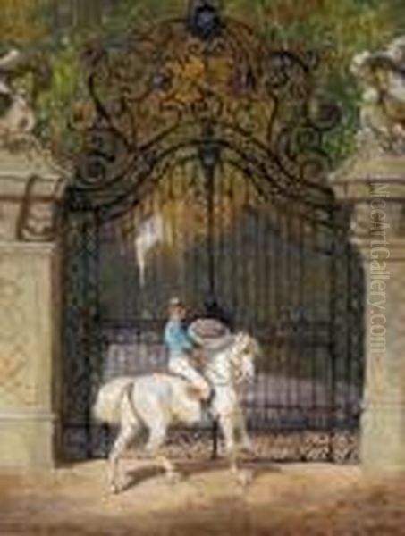 Der Kavalier Oil Painting by Alexander Ritter Von Bensa