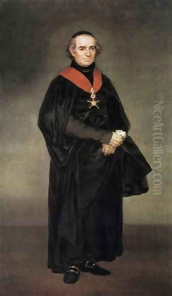 Juan Antonio Llorente Oil Painting by Francisco Goya Fuendetodos