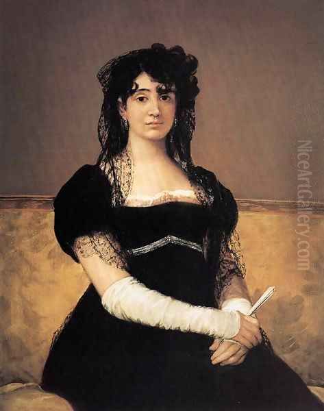 Portrait of Antonia Zarate Oil Painting by Francisco Goya Fuendetodos