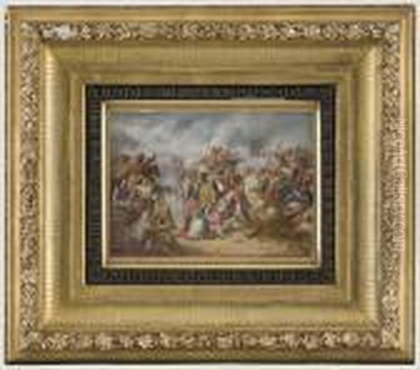 Schlachtengemalde
 Aus Den Griechischen Befreiungskriegen Oil Painting by Carl Von Blaas