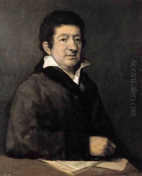 Portrait of the Poet Moratin Oil Painting by Francisco Goya Fuendetodos