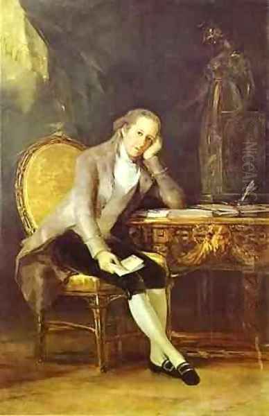 Gaspar Melchor De Jovellanos 1798 Oil Painting by Francisco Goya Fuendetodos