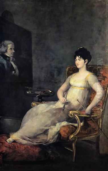 Dona Maria Tomasa Palafox, Marquesa de Villafranca Oil Painting by Francisco Goya Fuendetodos