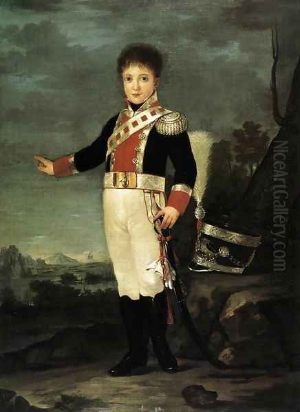 Infante Don Sebastian Gabriel de Borbon y Braganza Oil Painting by Francisco Goya Fuendetodos