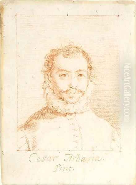 Portrait of Cesar Arbasia, bust-length Oil Painting by Francisco Goya Fuendetodos