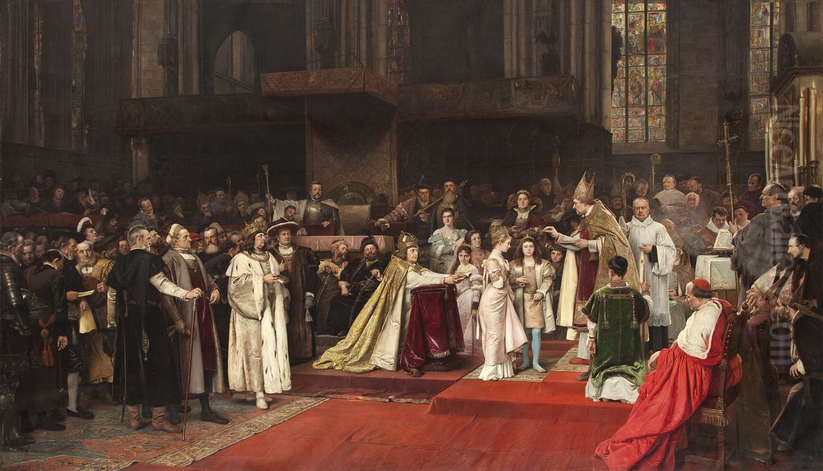 Tu Felix Austria Nube Oil Painting by Vaclav Brozik