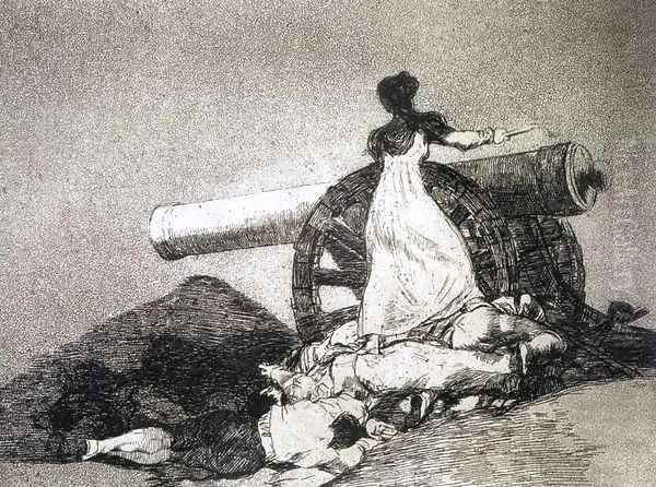 What courage Oil Painting by Francisco Goya Fuendetodos