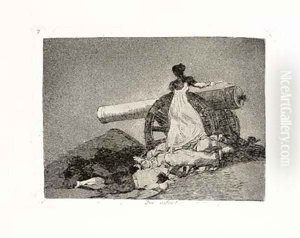 Los Desastres de la Guerra 2 Oil Painting by Francisco Goya Fuendetodos