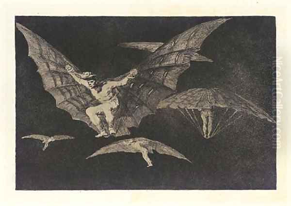 Los Proverbios 2 Oil Painting by Francisco Goya Fuendetodos