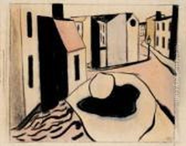 Stilleben Auf Der Strase Oil Painting by Werner Von Heldt