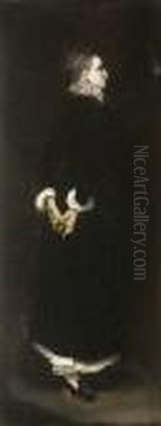 Bildnis Der Jeanette
 Bayer. Oil Painting by Albert von Keller