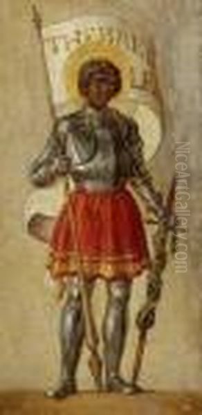 Der Heilige Mauritius Oil Painting by Edward Jakob Von Steinle