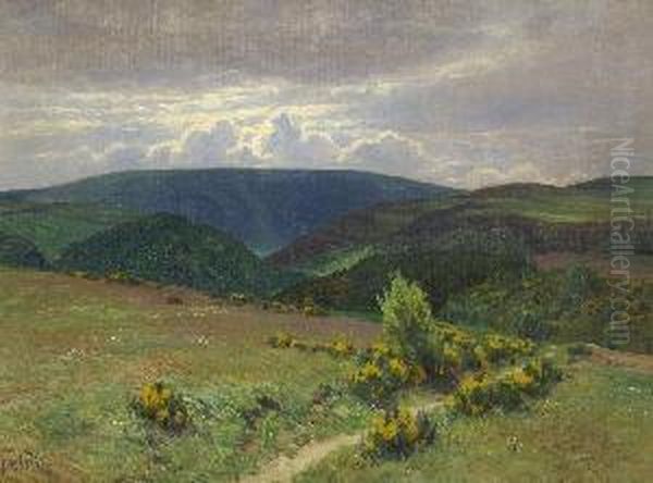 Eifellandschaft. Oil Painting by Fritz Von Wille