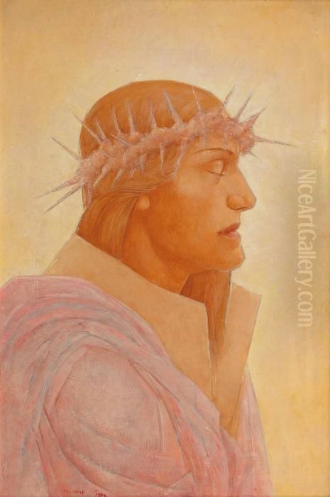 Dornengekronter Oil Painting by Aloys Ludwig Wach