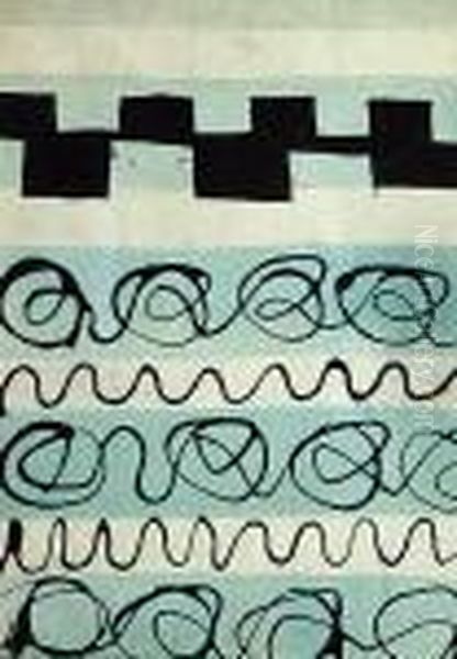 Abstrakcja Oil Painting by Siegfried Wagner