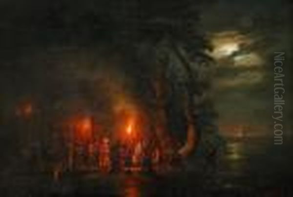 Kronbruden Oil Painting by Ernfried Wahlquist