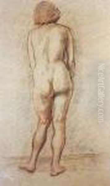 Studium Aktu Kobiecego, Ok. 1935 R. Oil Painting by Zygmunt Waliszewski