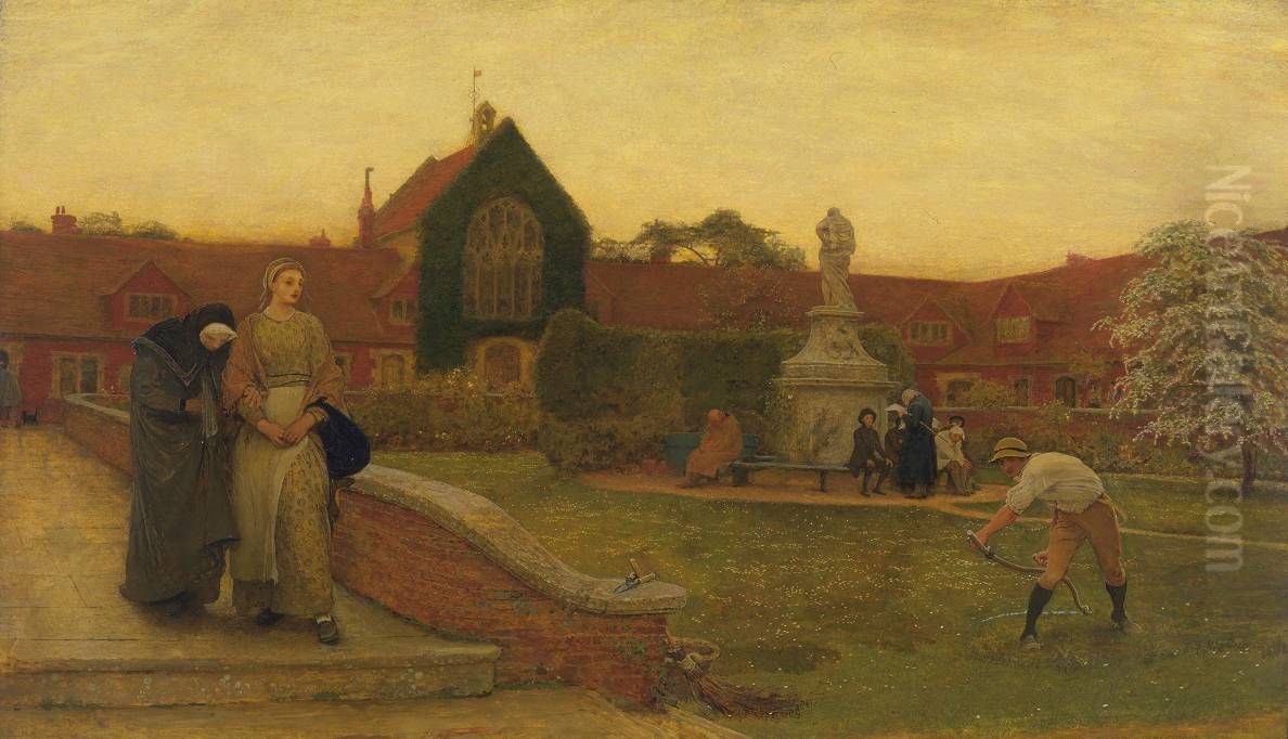 The Harbour Of Refuge Oil Painting by Frederick Walker