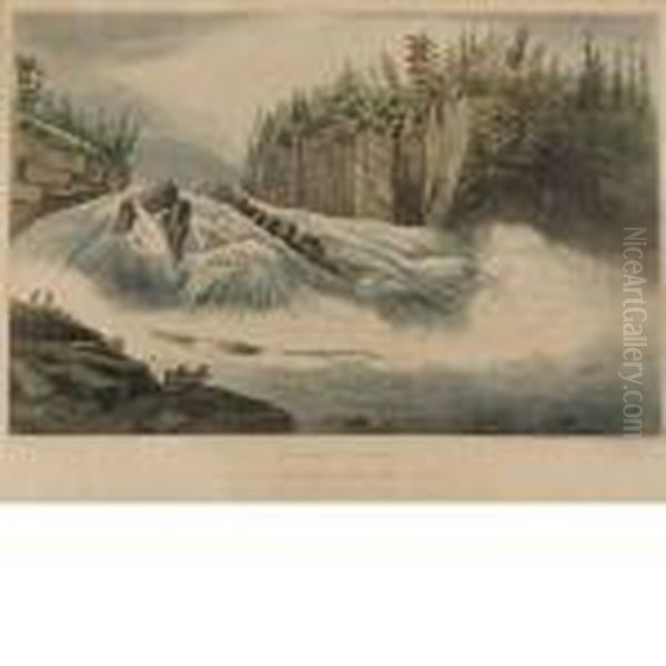 Hadley's Falls Oil Painting by William Guy Wall