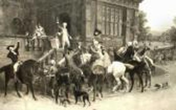 'one And Twenty' Reproduction, 
Signed Within The Plate, 50x77cm: Together With A Large Collection Of 
19/20th Century Prints, Engravings And Watercolours By And After Various
 Hands Oil Painting by Samuel Edmund Waller