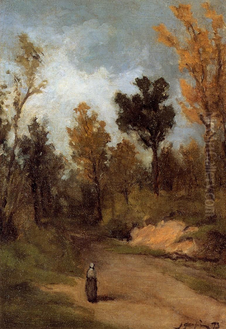 Forest Path Oil Painting by Paul Gauguin
