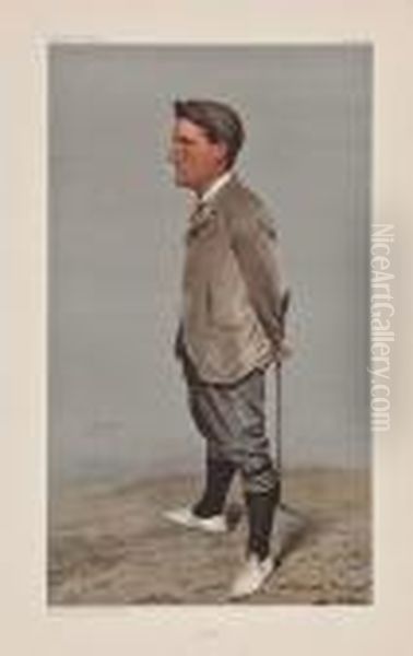 Various Sportsmen Oil Painting by Leslie Mathew Ward