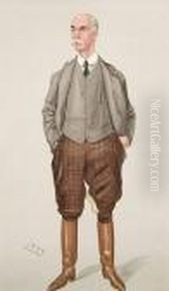 Turf Devotees Oil Painting by Leslie Mathew Ward