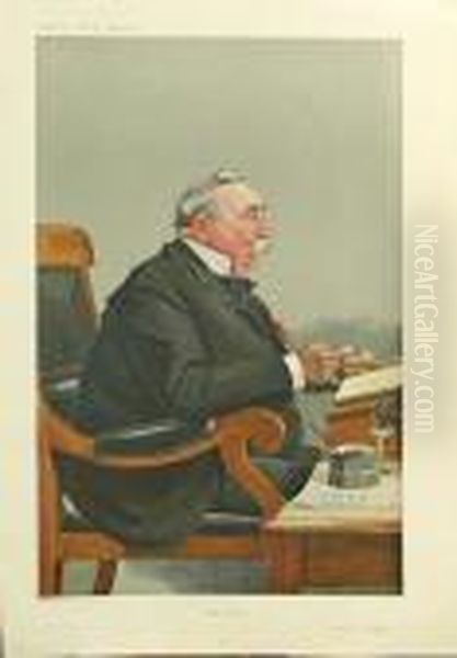 From Vanity Fair Supplement Oil Painting by Leslie Mathew Ward