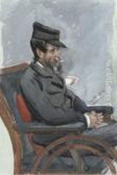 The Marquis Conyngham Oil Painting by Leslie Mathew Ward