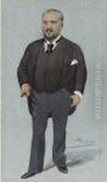 The Chevalier De Souza Correa Oil Painting by Leslie Mathew Ward