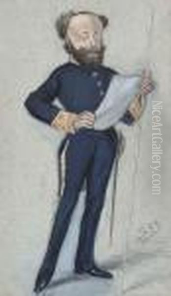 The Right Honourable Lord Otho Augustus Fitzgerald Oil Painting by Leslie Mathew Ward