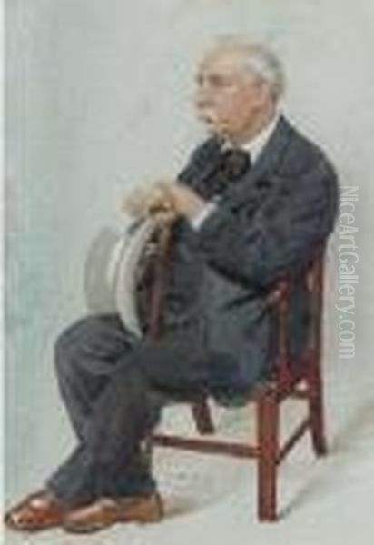 Mr. Charles Santley Oil Painting by Leslie Mathew Ward