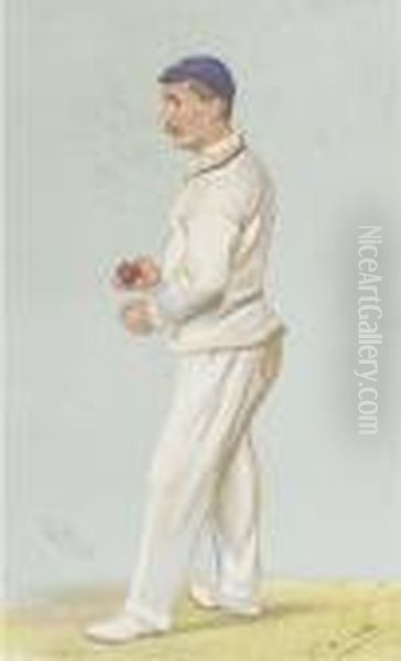 C.m. Wells Oil Painting by Leslie Mathew Ward