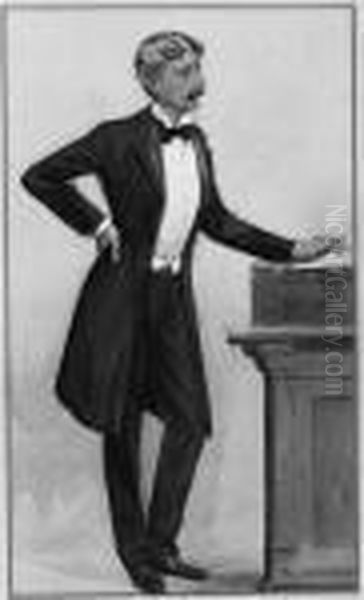 Mr George Wyndham M.p. Oil Painting by Leslie Mathew Ward