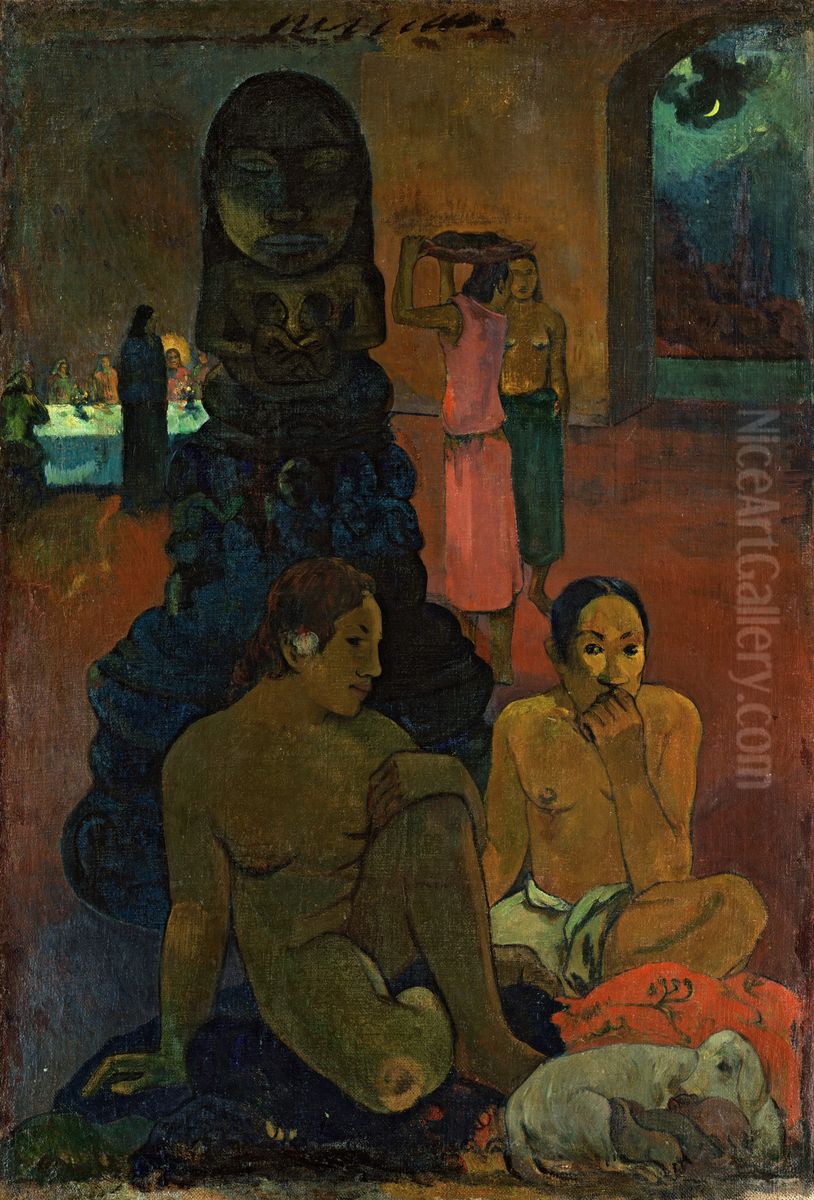 The Great Buddah Oil Painting by Paul Gauguin