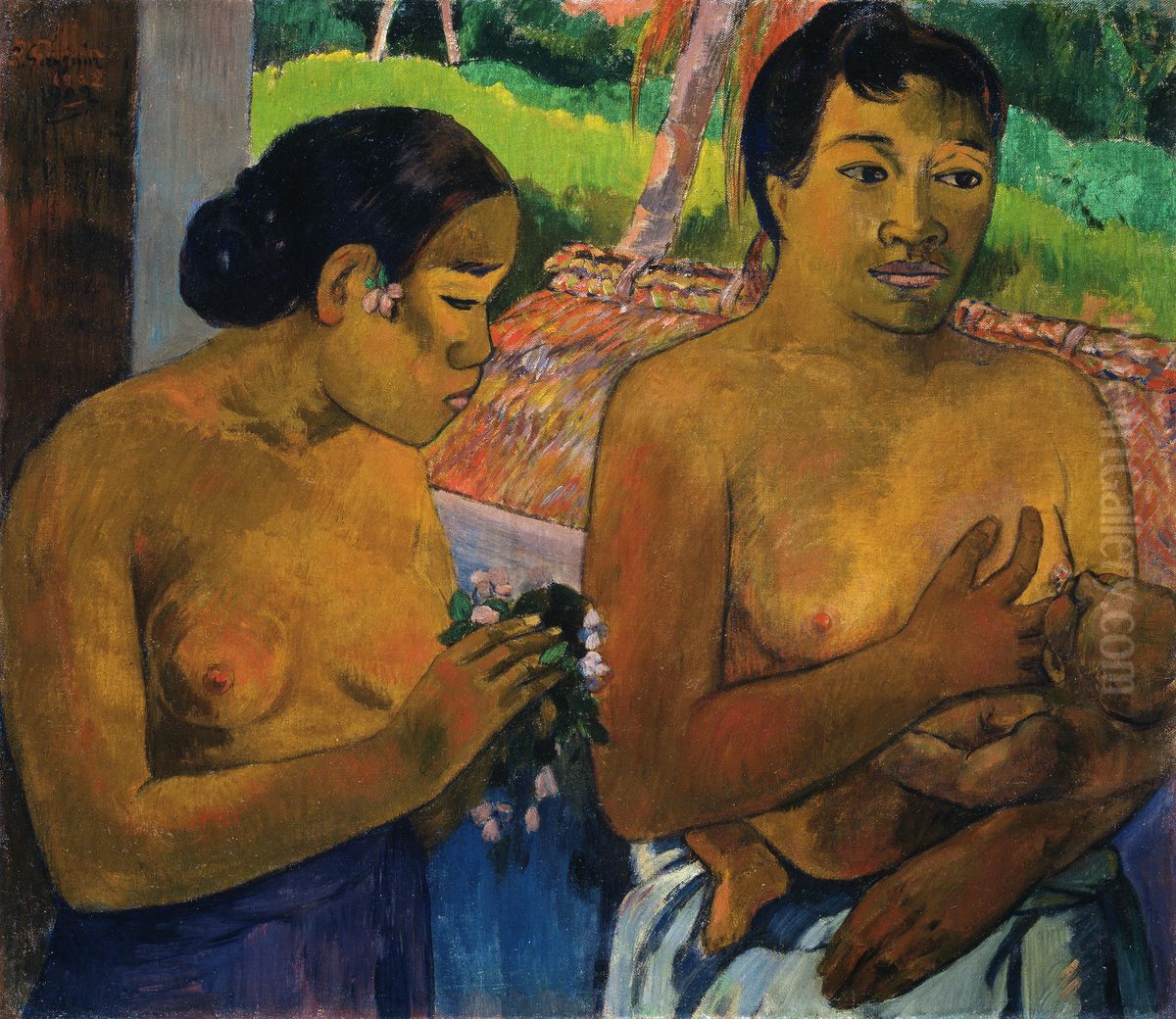 The Offering Oil Painting by Paul Gauguin