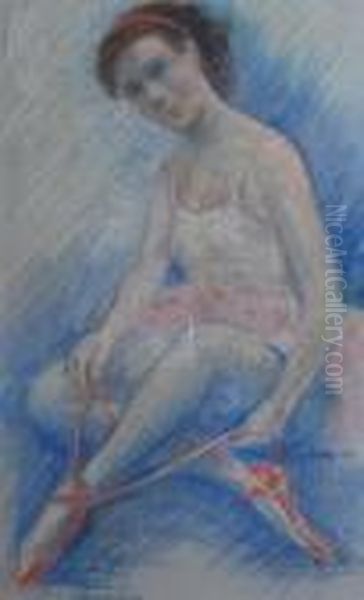 Ballerina Oil Painting by Elizabeth Fisher Washington