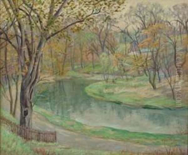 Near Springfield Oil Painting by Elizabeth Fisher Washington