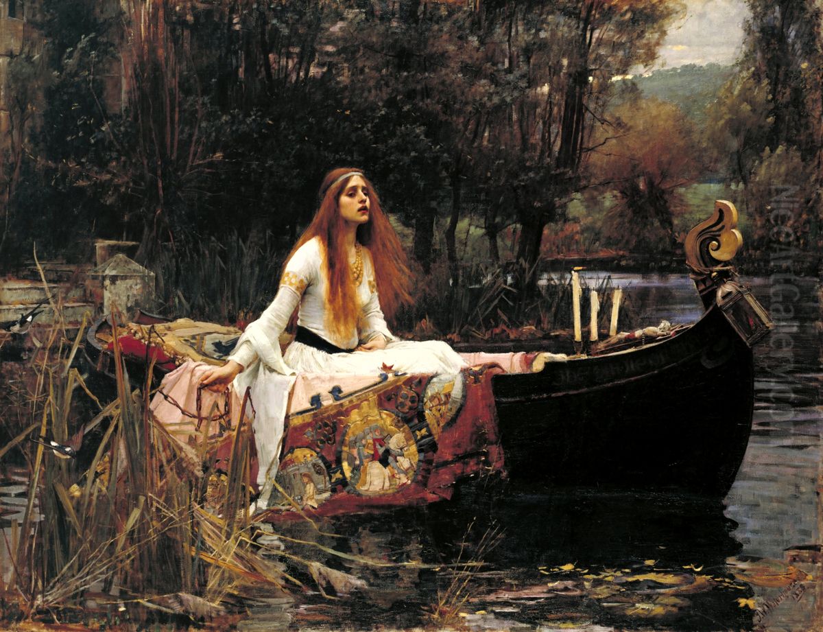The Lady Of Shalott Oil Painting by John William Waterhouse