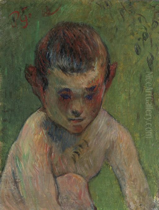 Little Breton Bather Oil Painting by Paul Gauguin