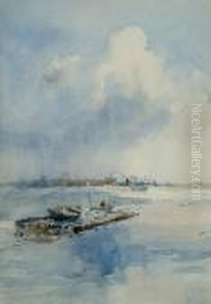 Wood And Water Oil Painting by Charles Watson