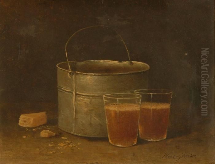 Still Life With Cups Of Cider Oil Painting by Wesley Elbridge Webber