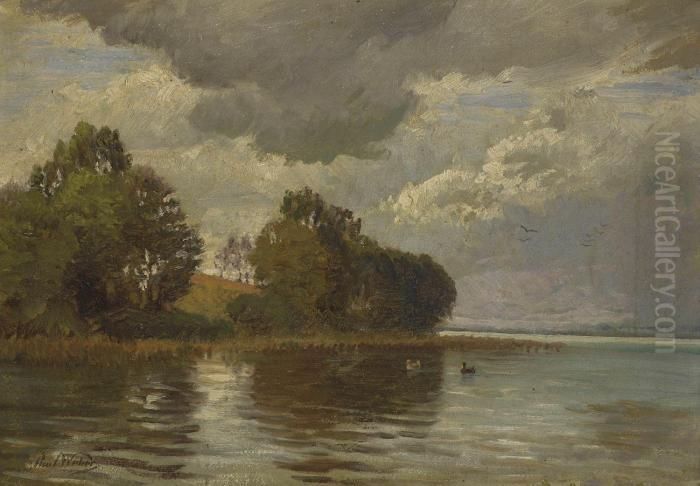 Seeufer Oil Painting by Paul Weber