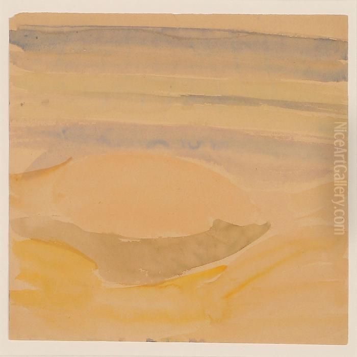 Overlooking The Sea Oil Painting by Edvard Weie