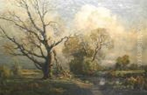 The Lightening Strike 'j Weiss' (lower Left) Oil Painting by Jose Weiss